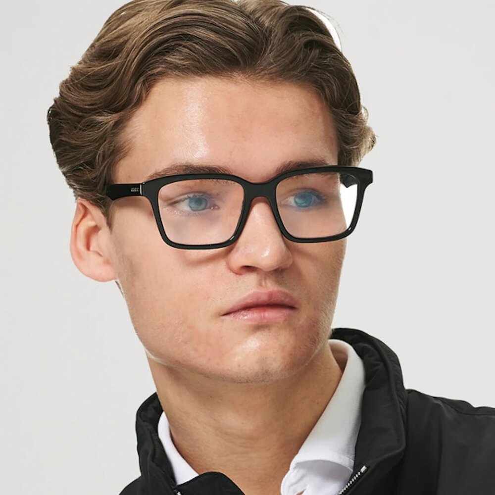 NEW GUCCI EYEGLASSES SQUARE BLACK MEN GUCCI GG0964S 001